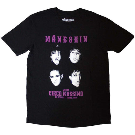Maneskin - Live At Circo Massimo Faces 2022 Tour - Black T-shirt