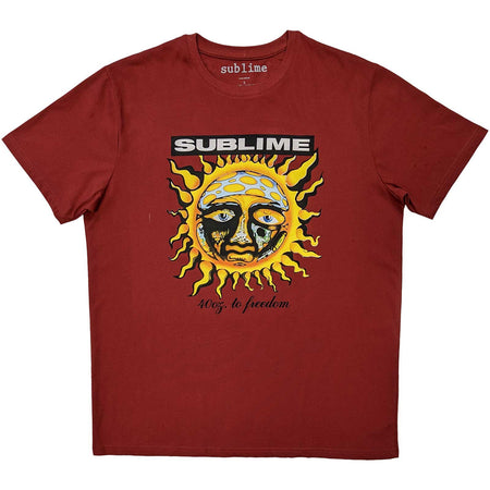 Sublime - GRN 40 Oz - Red t-shirt