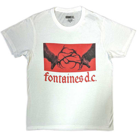 Fontaines D.C. - Gothic Logo - White T-shirt