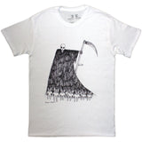 Radiohead - Grim Reaper - White 100% Organic Cotton  t-shirt