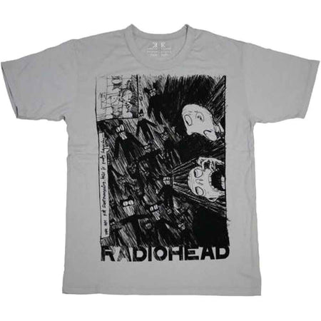 Radiohead - Scribble - Grey 100% Organic Cotton  t-shirt