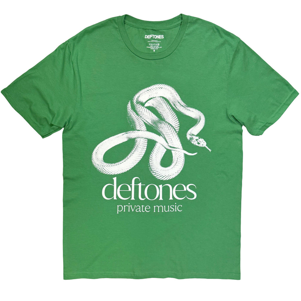 Deftones - Private Music Mono - Green t-shirt
