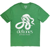 Deftones - Private Music Mono - Green t-shirt