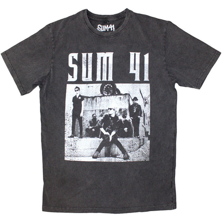 Sum 41 - Box Photo - Charcoal Grey Stone Wash t-shirt