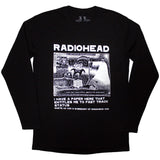 Radiohead - Ice Caps - Black Long Sleeve 100% Organic Cotton  t-shirt