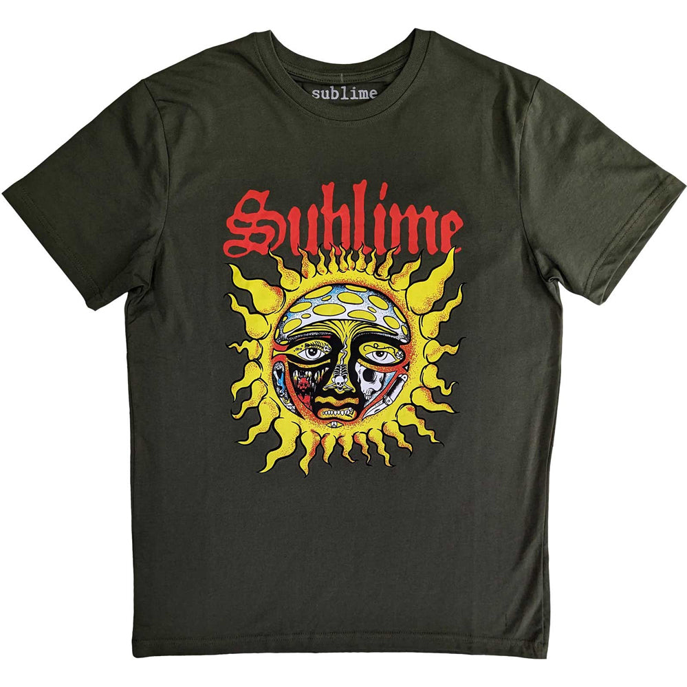 Sublime - Yellow Sun - Green t-shirt