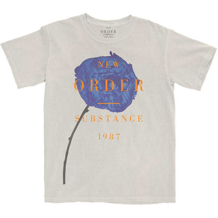 New Order - Spring Substance - Natural Grey/White Dye Wash t-shirt