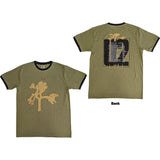 U2 - Joshua Tree Europe 1987 - Green Ringer t-shirt