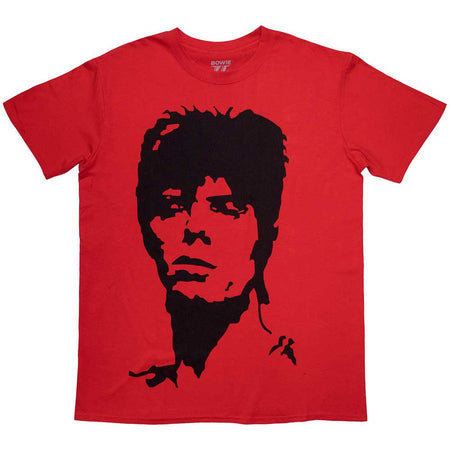 David Bowie - 1973 Monochrome - Red t-shirt