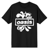 Oasis - Logo Splat - Black t-shirt