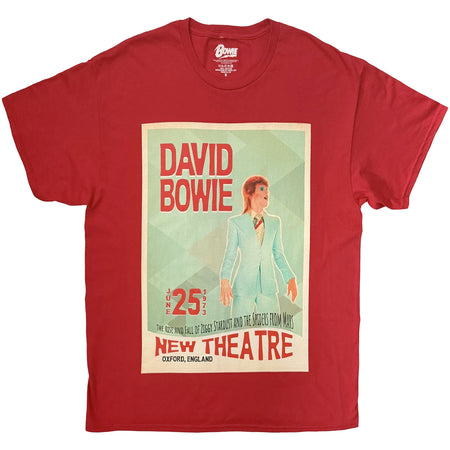 David Bowie - Oxford - Red  t-shirt