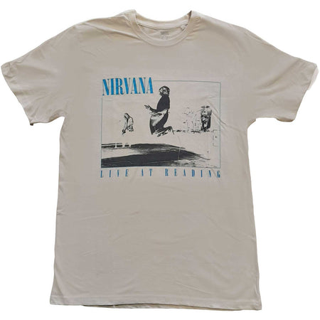 Nirvana - Kurt Cobain - Live At Reading - Sand t-shirt