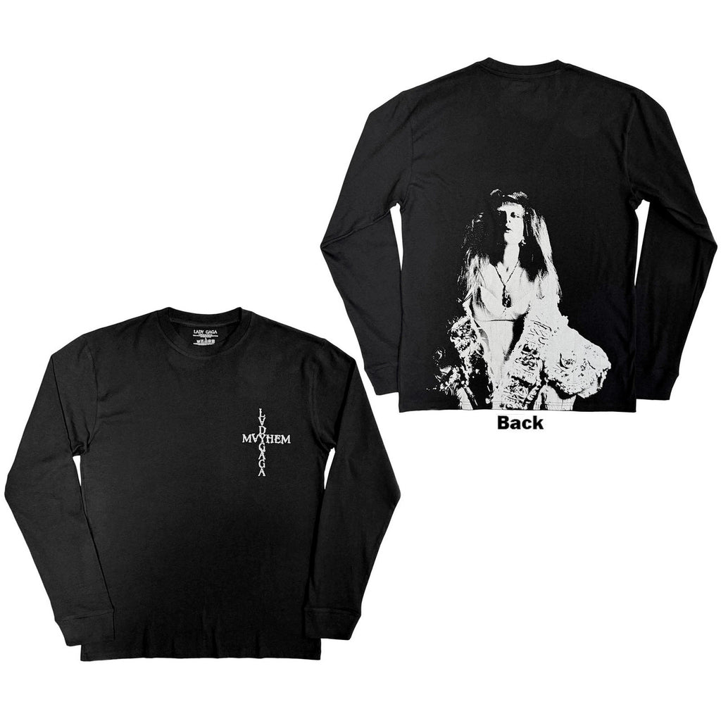 Lady Gaga - Mayhem - Long Sleeve Black t-shirt