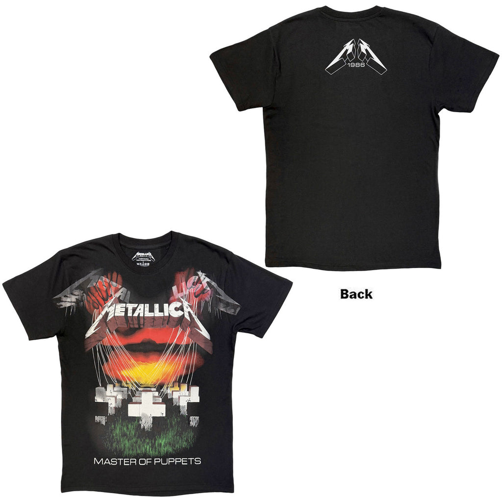 Metallica - Master Of Puppets Jumbo Print -  Black t-shirt