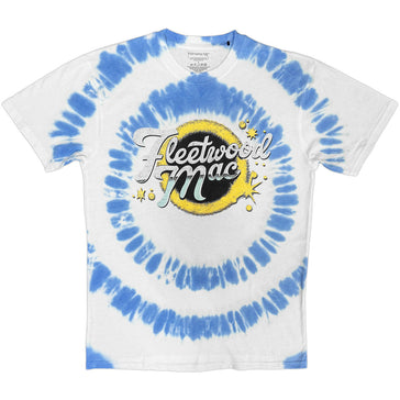 Fleetwood Mac - Logo Swirl - White Dye Wash t-shirt