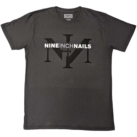 Nine Inch Nails - Icon & Logo - Charcoal Grey T-shirt