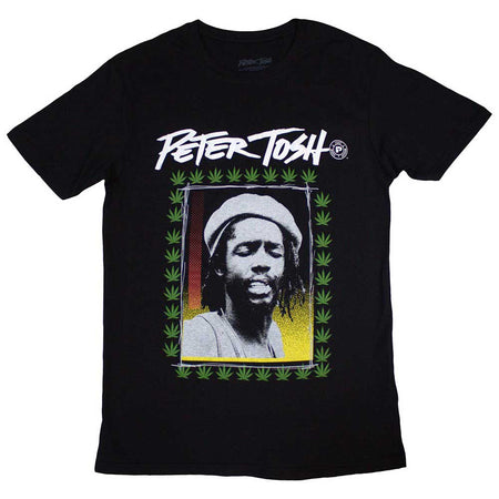 Peter Tosh - Leaf Frame - Black t-shirt