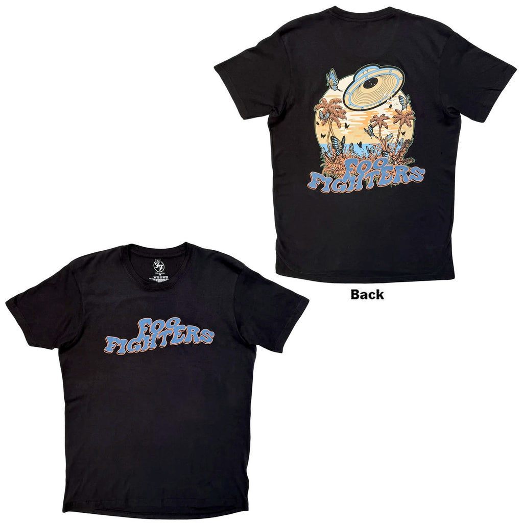 Foo Fighters. - Space Butterflies - Black Carbon t-shirt
