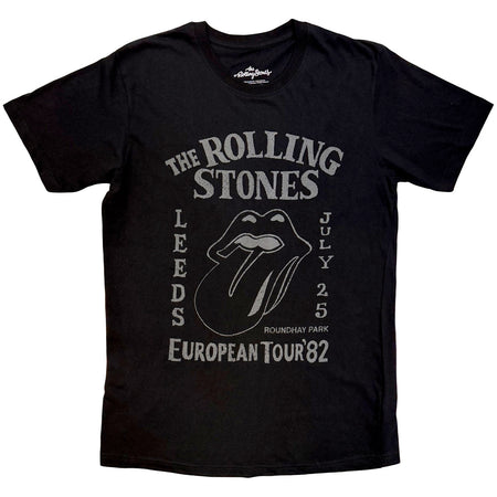The Rolling Stones - European Tour '82 - Black  t-shirt