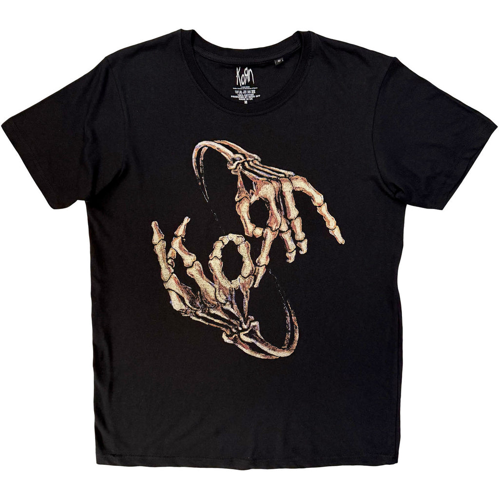 Korn - Skeleton Hands - Black t-shirt