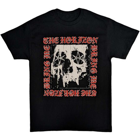 Bring Me The Horizon - Metal Logo Skull - Black t-shirt