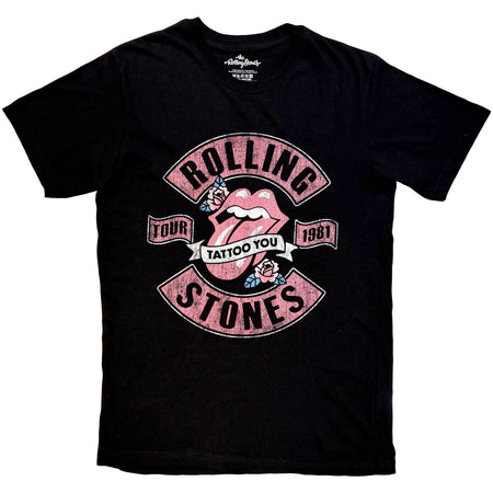 The Rolling Stones - Tour 1981 Tattoo You - Black  t-shirt