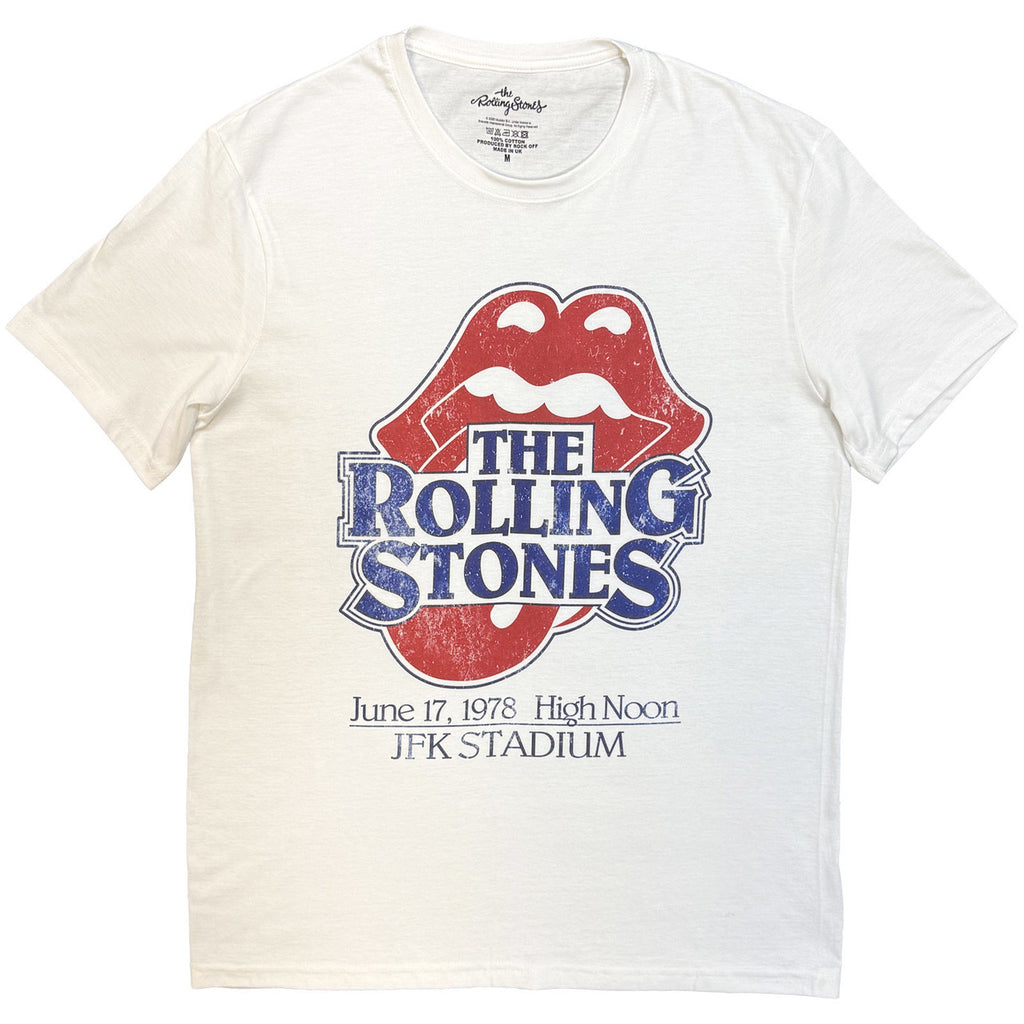 The Rolling Stones - High Noon JFK Stadium - White  t-shirt