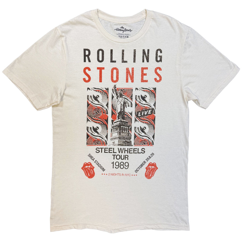 The Rolling Stones - Steel Wheels Tour 1989 - Natural  t-shirt