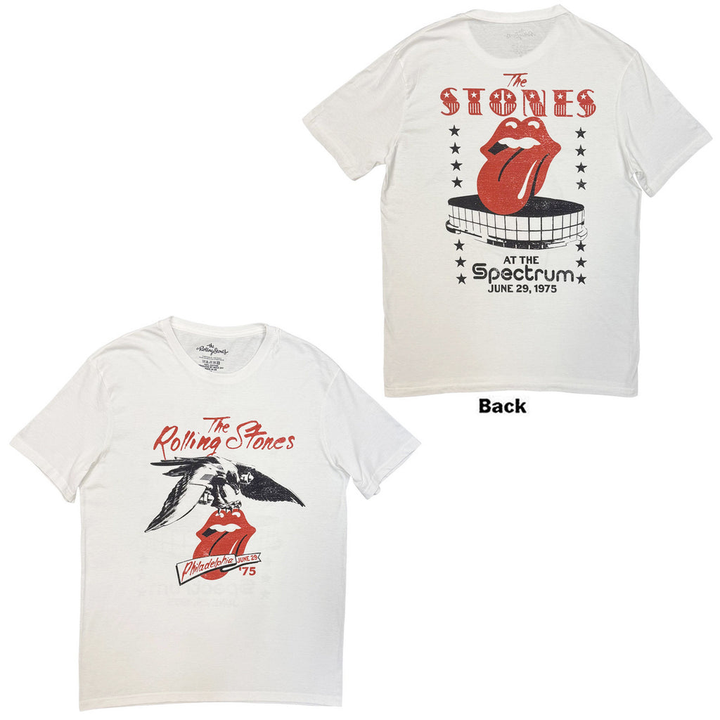 The Rolling Stones - Philadelphia Eagle 1975 - White  t-shirt