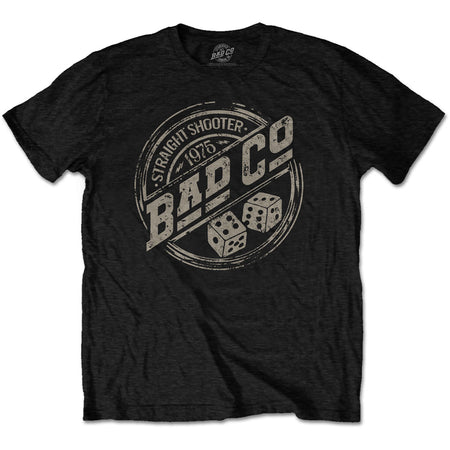 Bad Company - Straight Shooter Roundel - Black t-shirt