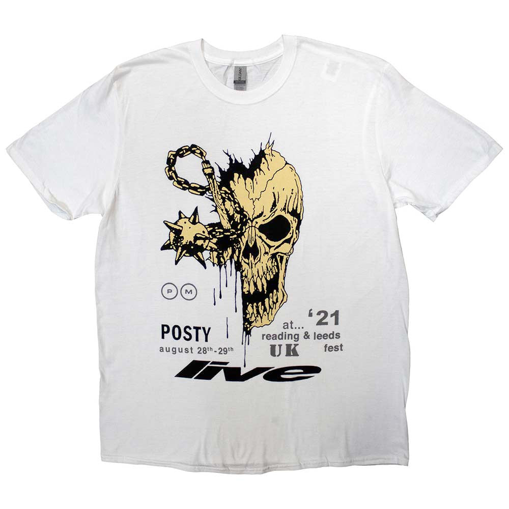 Post Malone - Leeds & Reading 2021 Tour - White  t-shirt