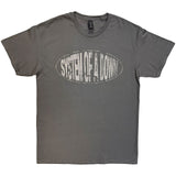System Of A Down - Stretched Logo - Charcoal Grey t-shirt