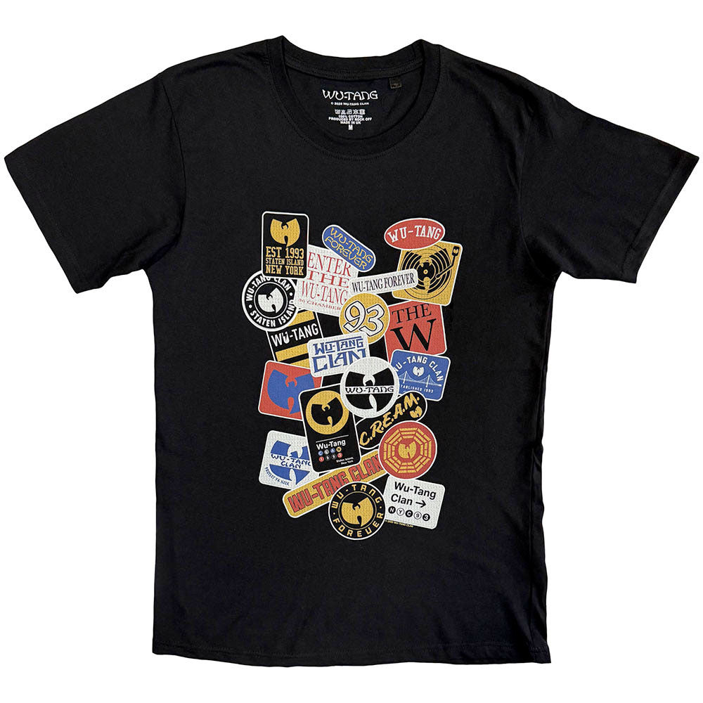 Wu-Tang Clan - Badges - Black t-shirt