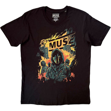Muse - Burning -  Black t-shirt