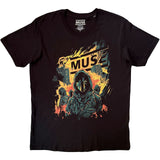 Muse - Burning -  Black t-shirt