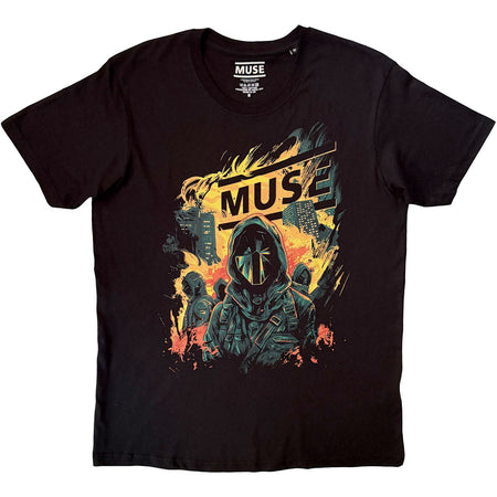 Muse - Burning -  Black t-shirt