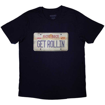 Nickelback - License Plate - Navy Blue t-shirt