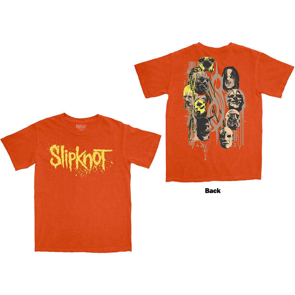Slipknot -  Splatter - Orange  t-shirt