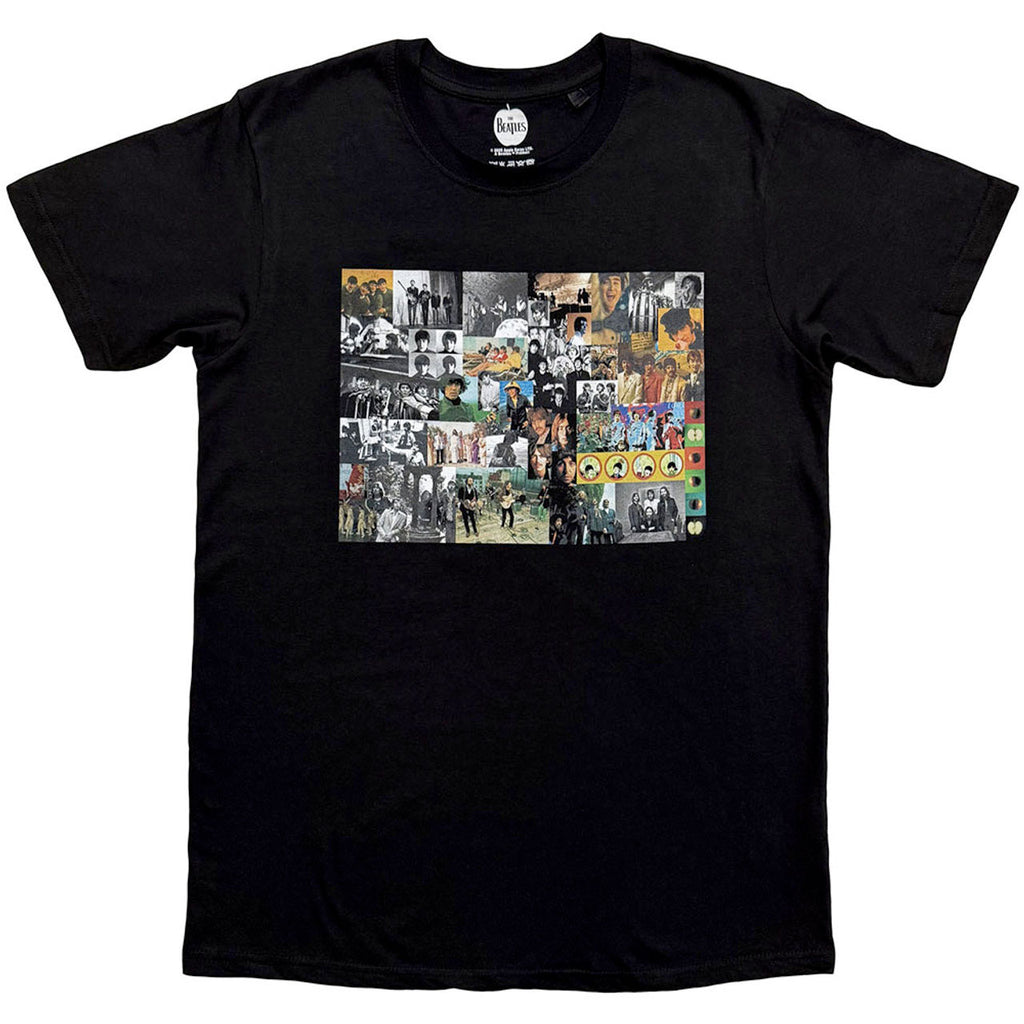 The Beatles - Collage Montage - Black - Black  t-shirt