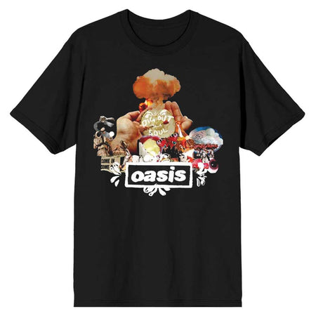 Oasis - Atomic Collage - Black t-shirt