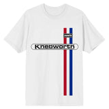 Oasis - Knebworth Vertical Stripe - White  t-shirt