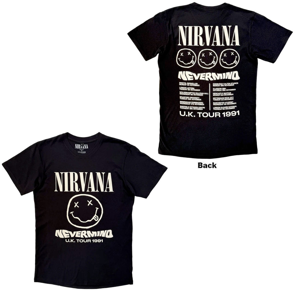 Nirvana - Tour '91 - Black Carbon t-shirt