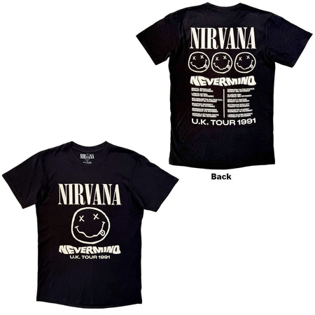 Nirvana - Tour '91 - Black Carbon t-shirt