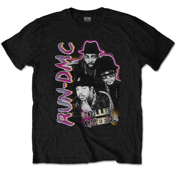 RUN DMC - Hollis Queens Homage - Black t-shirt