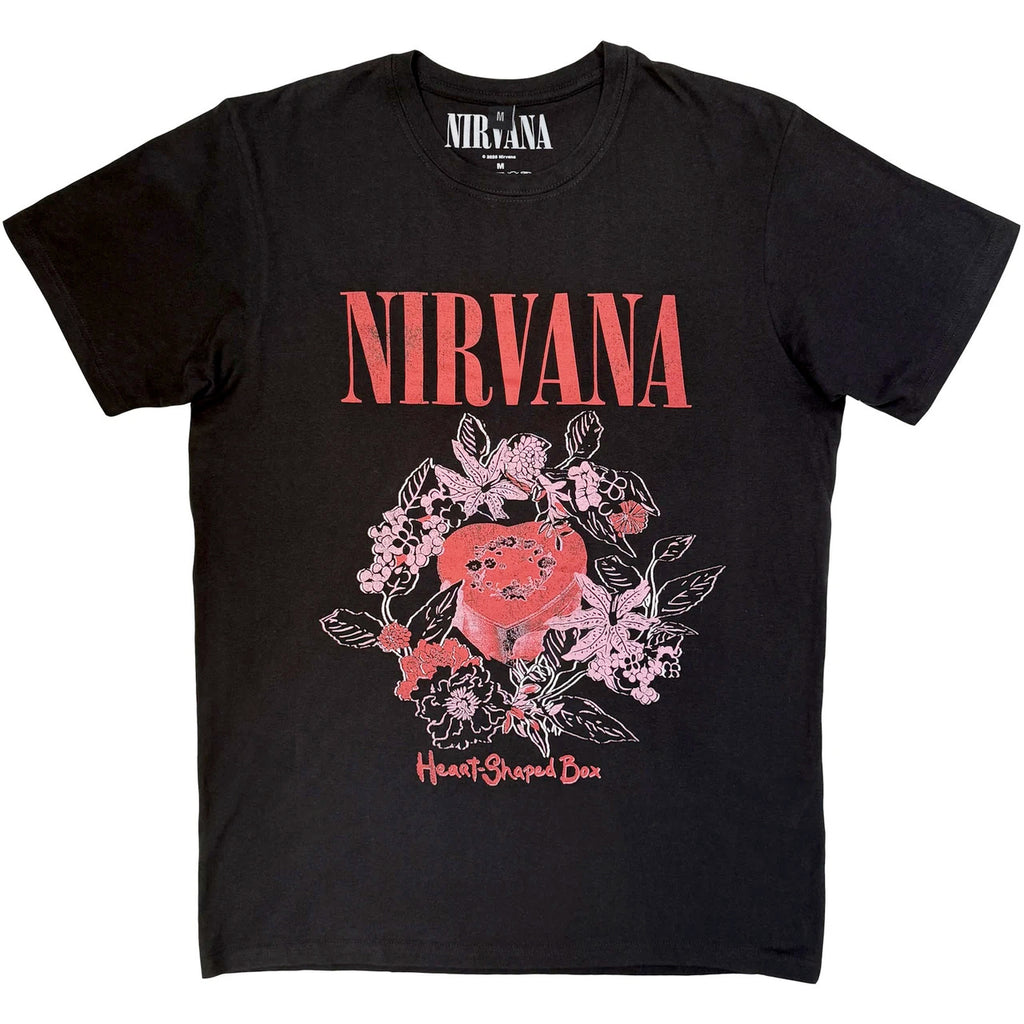 Nirvana - Heart Shaped Box - Black Carbon t-shirt
