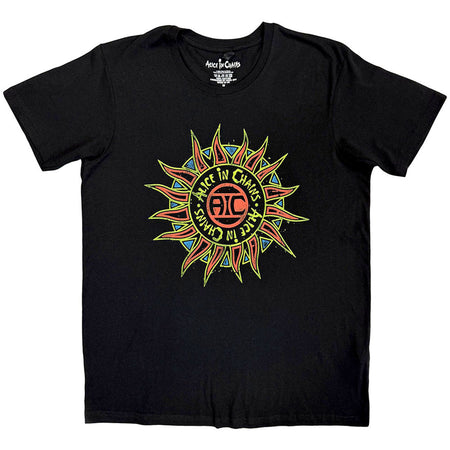 Alice In Chains - Sun Logo - Black  t-shirt