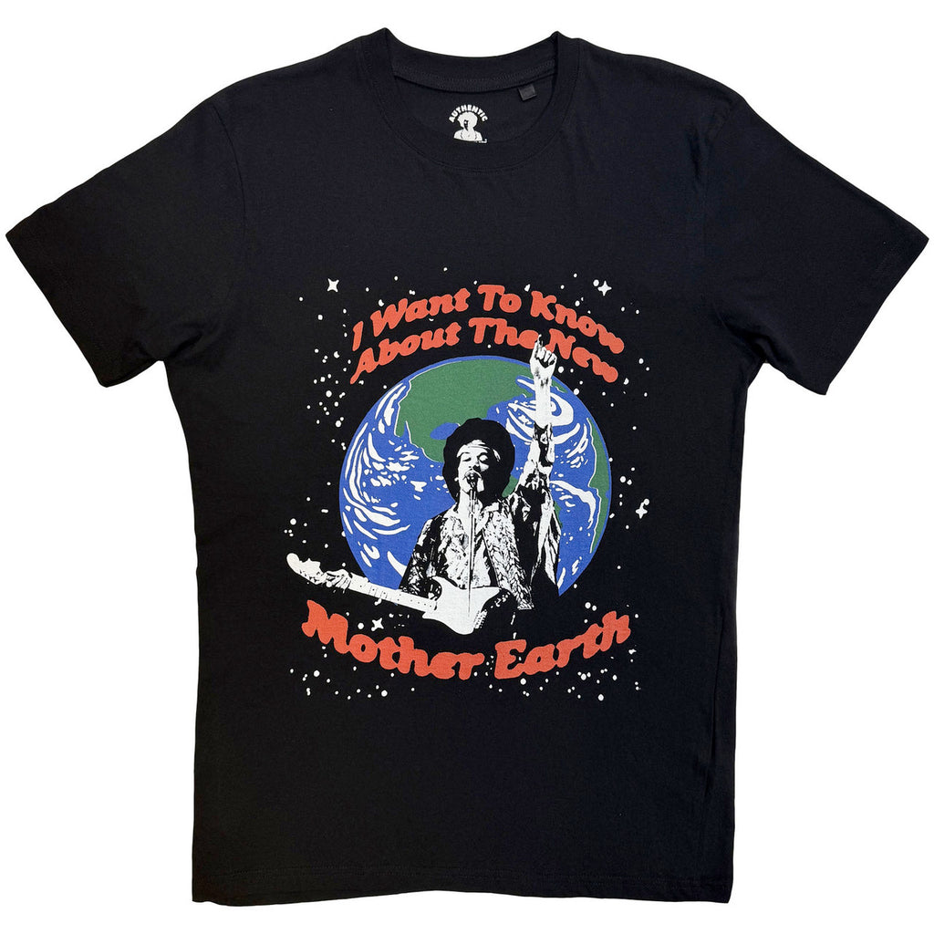 Jimi Hendrix - Earth Day - Black T-shirt