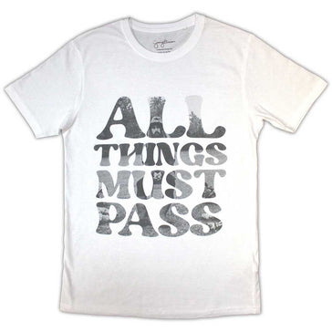 George Harrison - All Things Must Pass Text Infill - White  t-shirt