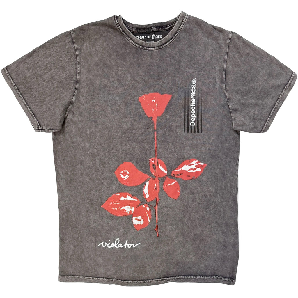 Depeche Mode - Violator - Charcoal Grey Stone Wash  t-shirt