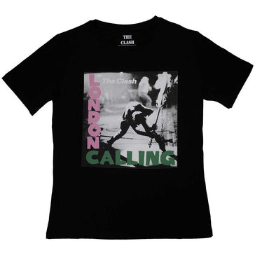 The Clash - London Calling - Ladies Junior Black T-shirt